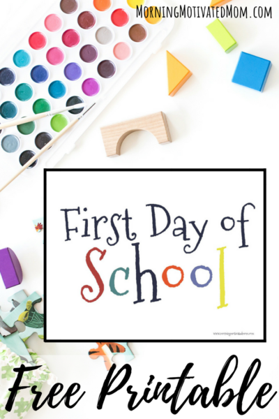 First Day of School Printable. Free Back to School Printables. Children's printables for pre-school through 8th grade.