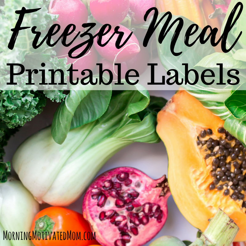 Printable Freezer Meal Labels, Freezer Labels