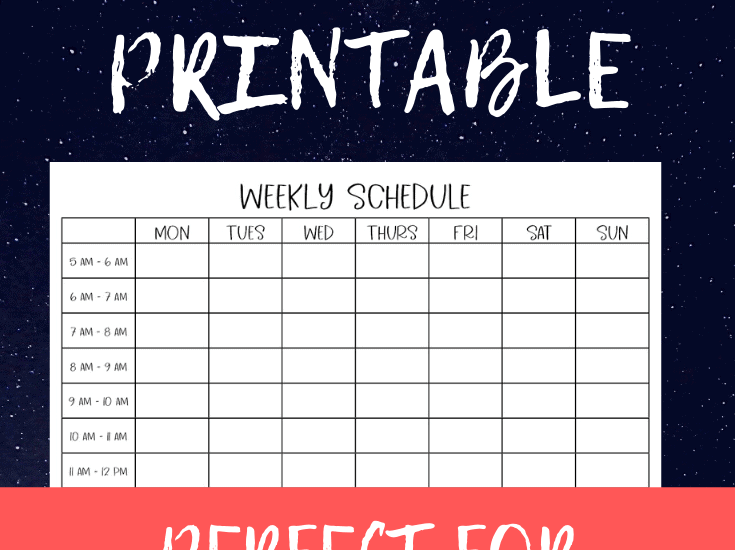 Taking time to plan out your week on this Weekly Planning Printable will help you plan out what your ideal week will look like for you. This printable weekly schedule will help you stay on track during your week. This free planning printable also works as a weekly time blocking printable and a week at a glance printable. #timeblocking #weeklyschedule #planning